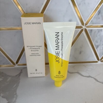 Máscara limpiadora profunda de poros de argán y piña batida Josie Maran 2 oz (NUEVA EN CAJA) Foto 1 de 4