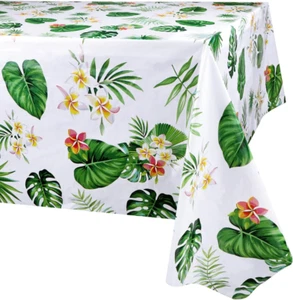 3 Pack Hawaiian Luau Tablecloths for Party Decoration, Hawaii Disposable Plastic - Picture 1 of 12