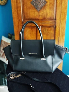 Damentasche, Charakter Kelly-Bag von Trussardi-Jeans, schwarzes Kunstleder - Bild 1 von 9