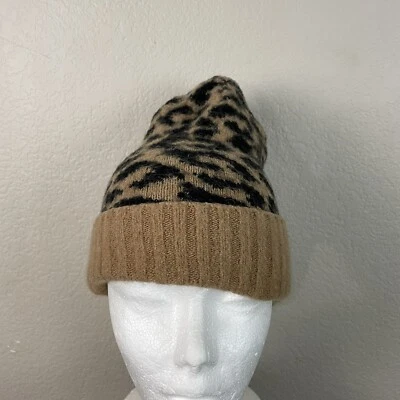 Gorro de leopardo J Crew para mujer Foto 1 de 4