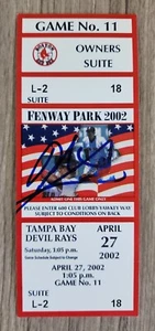 Derek Lowe Signed No Hitter Ticket Red Sox Vs Mariners 4/27/02 RAD - Picture 1 of 1