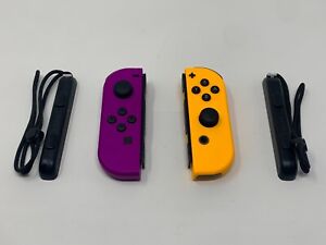 🔥🔥🔥Original Nintendo Switch Joy Con Neon Purple / Neon Orange 🔥🔥🔥
