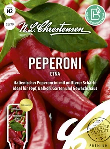 Pimientos ""ETNA"" italianos. Pimientos de agudeza media maceta balcón jardín semillas - Imagen 1 de 2