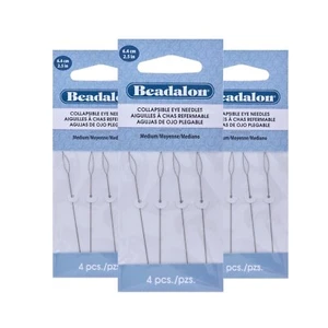 12 agujas plegables Beadalon para cuentas para ojos de 2,5 pulgadas pesadas - Imagen 1 de 1