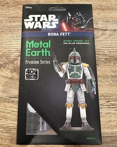 Metal Earth ICONX Star Wars Boba Fett 3D Steel Model Kit Premium Series - Picture 1 of 2