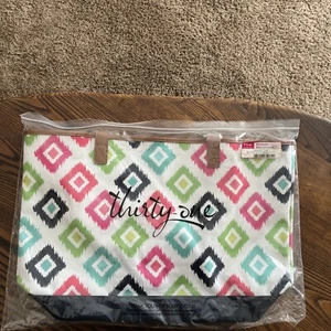 Thirty One Lakeside Tote Candy Corners #800A New In Package - Picture 1 of 4