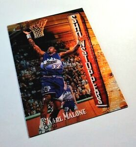 KARL MALONE 1995-96 Topps Finest Showstoppers #214 **Original Protective Cover**