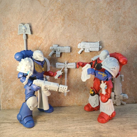 Space Marine Weapons McFarlane Compatible Accesories - Custom Warhammer 40K Cover
