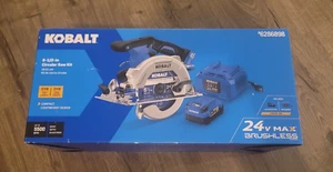 Kobalt 24-volt 6-1/2-in Brushless Circular Saw Kit, New. - Picture 1 of 2