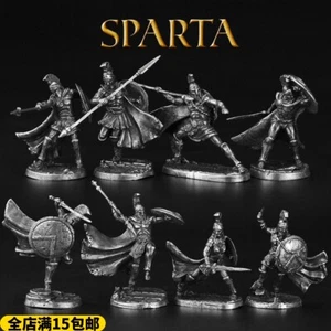 Metal Board Game Chess Copper Spartan Miniature Figure Figurine Collectible - Picture 1 of 33