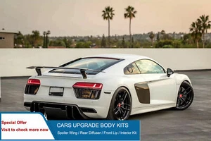 Carbon Fiber Rear Spoiler Wing V Style for Audi R8 2017+ - Picture 1 of 8