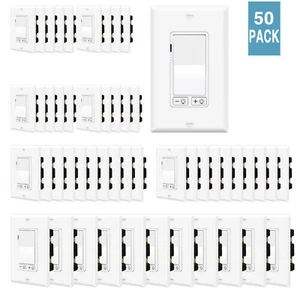 50PK 3 Way Dimmer Switch for Dimmable 150W LED CFL Light,15A 120V,ETL Listed - Picture 1 of 10