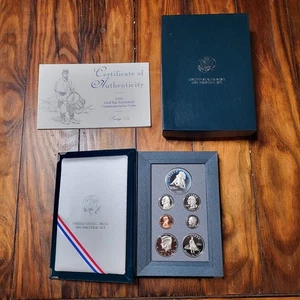 1995 S United States Mint Prestige Set Civil War COA w/ Original Box Coins FIS - Picture 1 of 9