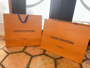 Lot Of 2 Louis Vuitton Shopping Gift Bags Extra Large - Picture 1 of 5