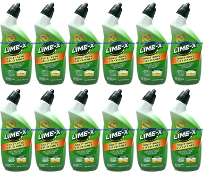 ( 12 ) Lime-x Liquid Toilet Bowl Gel Cleaner, Removes Lime Calcium Rust 16 oz Ea - Image 1 of 4