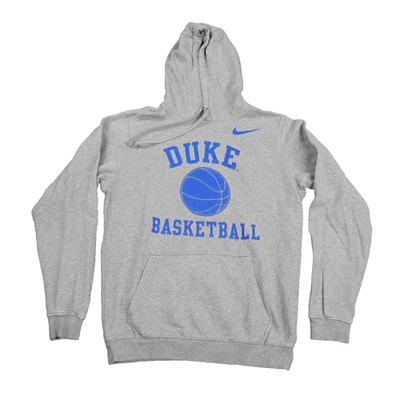 Sudadera con Capucha Nike Duke Baloncesto Para Hombre Azul Gris Azul Gráfico Pullover Sudadera Foto 1 de 4