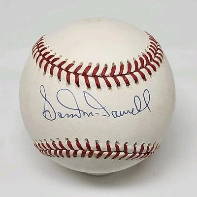 Sam McDowell Signed Auto Rawlings Official National League Baseball INDIANS  - Image 1 of 3