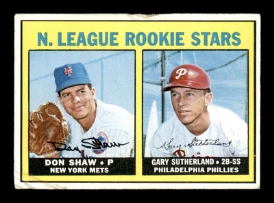 1967 年 Topps #587 Don Shaw/Gary Sutherland 新秀明星 G/VG X3577459 — 第 1/3 张图片