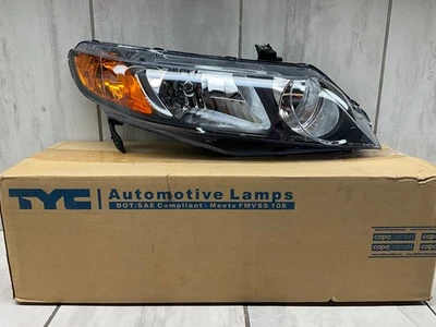 FITS 2006-2008 Honda Civic TYC Right Headlight Assembly #20-6733-01-9 - Image 1 of 4