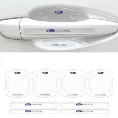 Protector de tazón de manija de puerta de coche transparente 8 piezas antiarañazos para Ford Foto 1 de 4