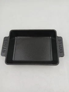 Staub Mini rechteckig emailliert Gusseisen Backform 15x11 cm Noir schwarz Frankreich - Bild 1 von 7