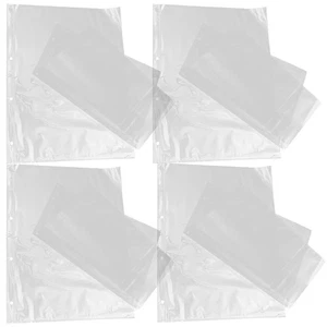 50 Pcs Stable Postcard Pockets Vertical Photo Album Inserted Pages Reusable - Picture 1 of 12
