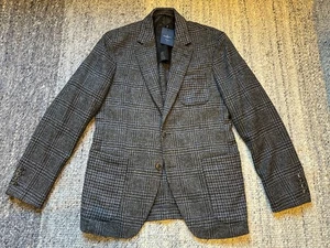 Hackett Sport Coat Houndstooth Tweed Patch Pocket Ivy Blazer 40R BNWT - Picture 1 of 12