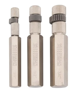 3-Piece Internal Pipe Extractor Set (3/8, 1/2, and 3/4"), for PVC, ABS, CPVC,... - Picture 1 of 3
