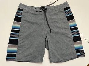 Vans swim surf trunks Mens large gray with blue accents - Picture 1 of 7