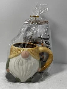 Ceramic Hobby Lobby Gnome Coffee Mug Fall Flour Sack Towel Gift  Set - Picture 1 of 8