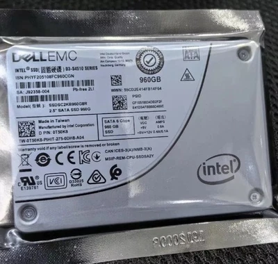 Intel S4510 960GB SSD DELL 2.5" 6Gb/s SATA Solid State Drives SSDSC2KB960G8 - Image 1 of 2