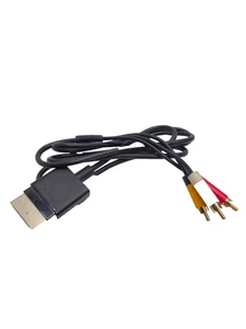 Câble AV composite Microsoft Xbox 360 X821376-002 officiel OEM occasion - Photo 1/5