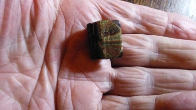 GENUINE TINY MINIATURE BOOK  OF BLANK LEAVES ONLY 18 X 15 mm  LEATHER - Image 1 of 4