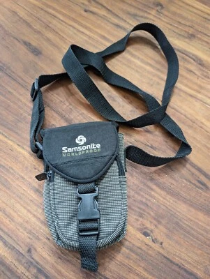Samsonite Worldproof Black brown Camera Bag w Belt Loop & Shoulder Strap - Image 1 of 3