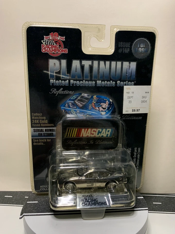 Racing Champions Cartoon Network #9 Nascar Platinum Plated Precious Metals Series Diecast Car