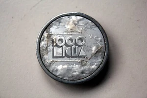 Rare Original 1000 MIGLIA Silver Chrome Alloy Wheel Center Plastic Cap Cover Hub - Picture 1 of 4