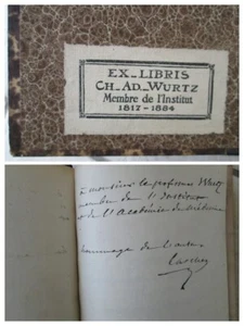 LARCHER : ETUDES PHYSIOLOGIQUES (coloration de la peau), 1868. Envoi à WURTZ - Bild 1 von 18