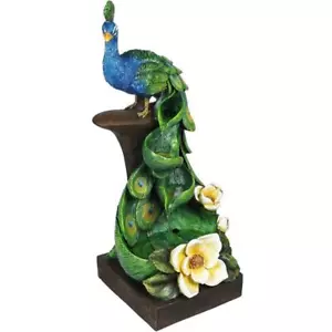Jeco 39" Peacock Fountain With LED Light - Picture 1 of 6