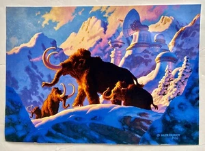 Vintage 1981 Art Print Atlantis Greg Tim Hildebrandt Mammoth Lost City Continent - Picture 1 of 3