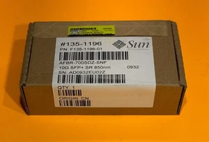 Sun 135-1196 10 GB/SEC SFP + ricetrasmettitore X5561A-Z NUOVO - Foto 1 di 11