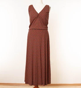 Abito donna KING LOUIE multicolore smanicato viscosa taglia L 12348 - Foto 1 di 6