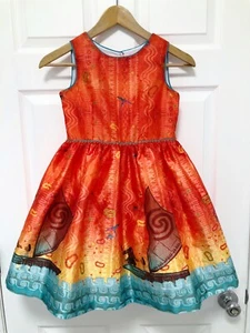 Pippa And Julie Disney Moana Dress Size 8 **see Notes** - Picture 1 of 7