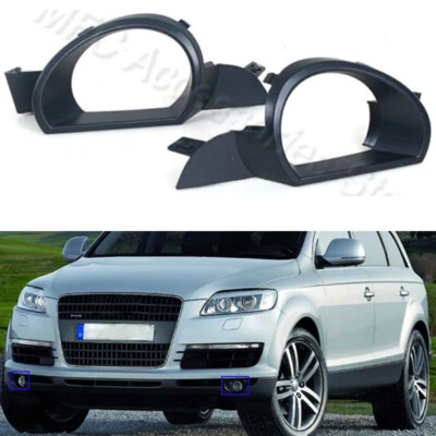1 Pair Front Bumper Fog Light Cover Trim  For Audi Q7 Pre-Facelift  2007-2009 - Image 1 of 4