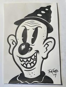 Koko El Payaso Fleischer Studios Dibujo Original de Frank Forte - Imagen 1 de 3