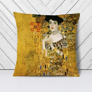 Cuscino paffuto Gustav Klimt Ritratto di Adele Bloch-Bauer 2 cuscini sparsi - Foto 1 di 13