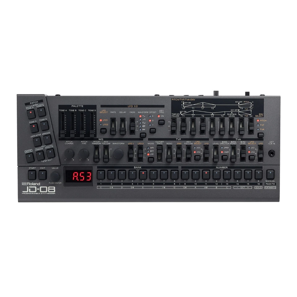Roland JD-08 64 Presets MIDI Input Tabletop Sound Module Boutique Synthesizer - Image 1 of 4