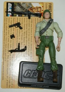 GI JOE COBRA 25th SENIOR RANKING OFFICER DUKE TRU COMPLETE FILE CARD - Picture 1 of 1