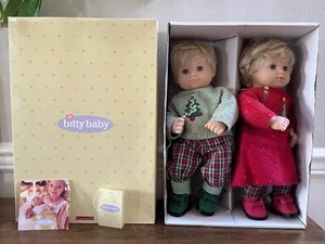 PLEASANT CO MUÑECA CHICA AMERICANA BEBÉ GEMELOS RUBIA OJO AZUL TRAJE DE NAVIDAD - Imagen 1 de 17