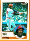 GARY WARD(MINNESOTA TWINS)1983 TOPPS BASEBALL CARD