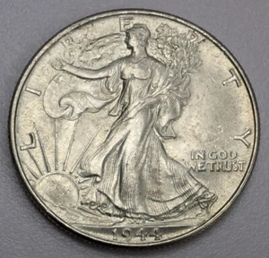Moneda de medio dólar Walking Liberty 1944 de Estados Unidos - Imagen 1 de 6